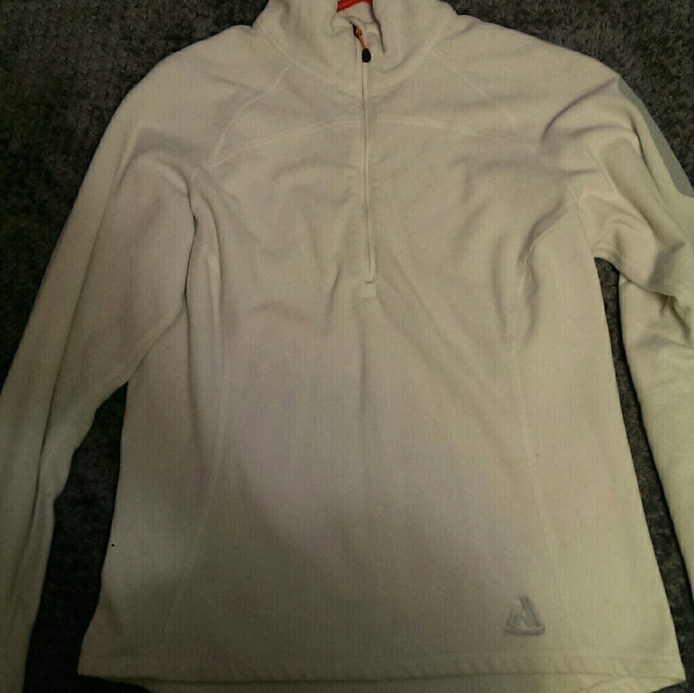 Eddie Bauer white fleese jacket
